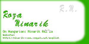 roza minarik business card